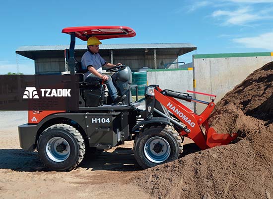 Pala Cargadora Hanomag H104 Con Techo Rops 1