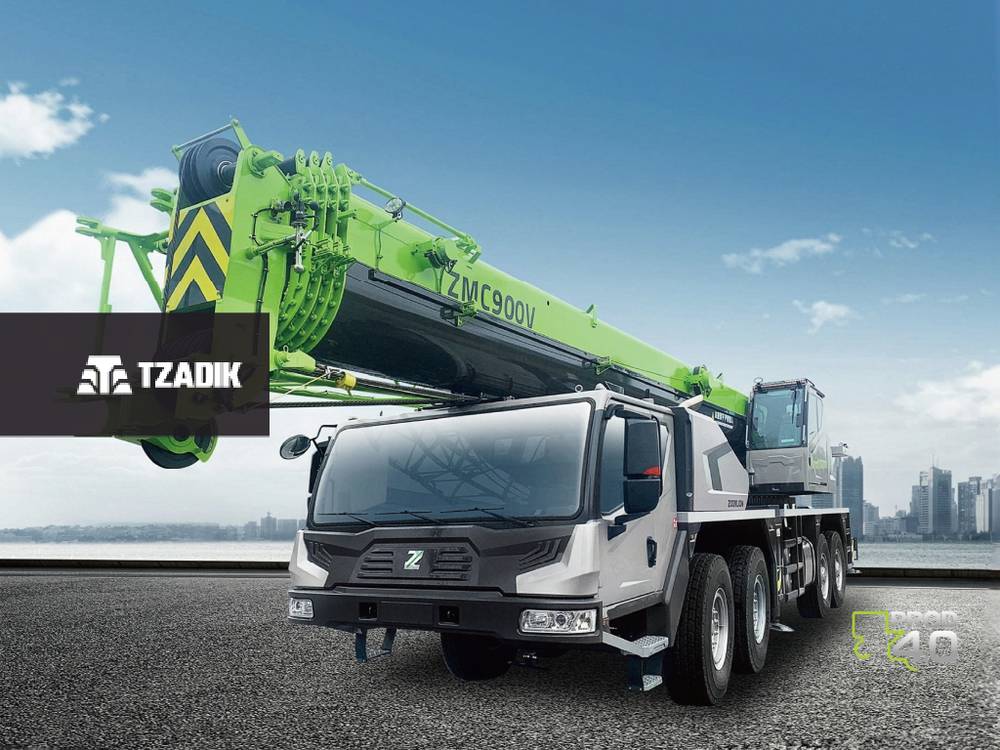 🏗️ Camión Grúa Zoomlion ZMC900V532: Potencia Líder de 90 Toneladas