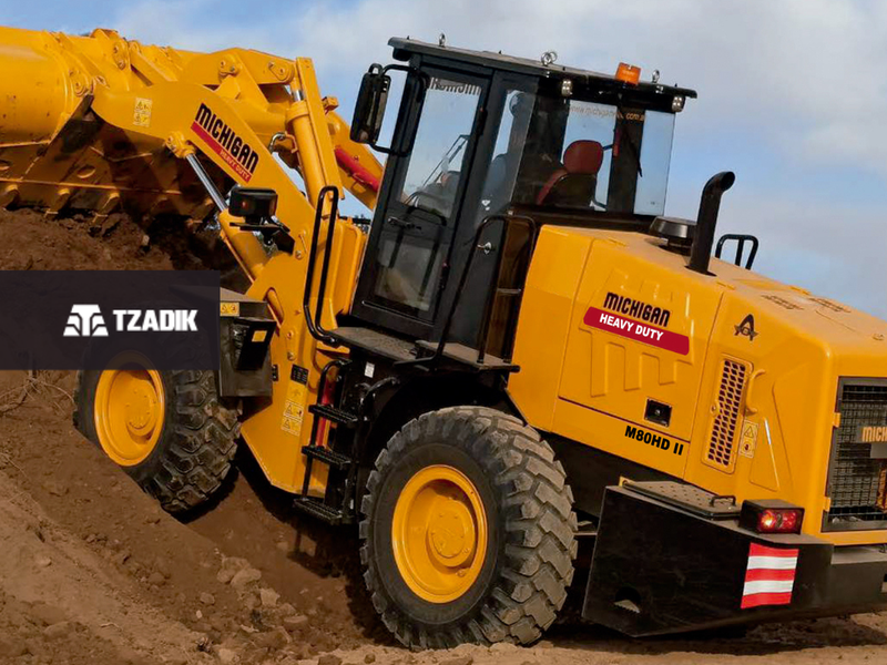 🏗️ ¡FUERZA BRUTA! Pala Frontal Michigan modelo M80HD II 1
