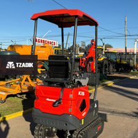 EXCAVADORA BURGER K15 - 1,2 TN COOP DIESEL 10HP 4
