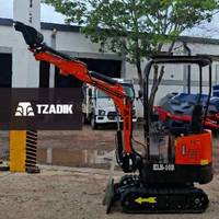 Miniexcavadora De 1T Motor 10Hp Orugas De Goma 3