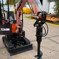 Miniexcavadora De 1T Motor 10Hp Orugas De Goma 11