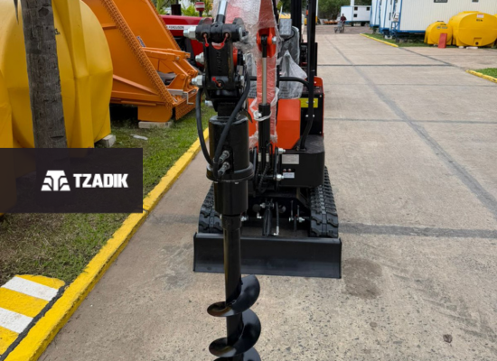 Miniexcavadora De 1T Motor 10Hp Orugas De Goma 8