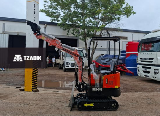 Miniexcavadora De 1T Motor 10Hp Orugas De Goma 1